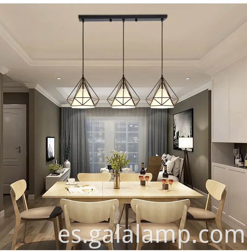 Landelier LED moderno elegante para restaurantes y cafés elegantes